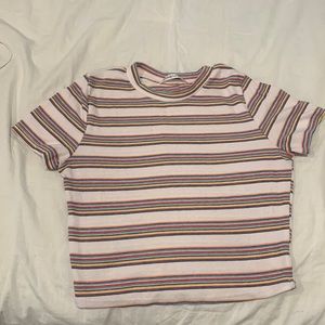 Cropped Striped tee